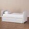 Baxton Studio Linna Modern White-Finished Daybed with Trundle 146-8201 - alternate 5